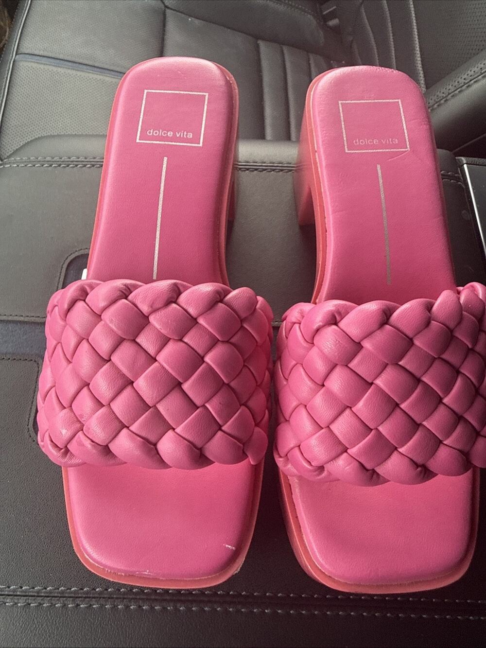Dolce Vita Pink Woven Sandals Size 8